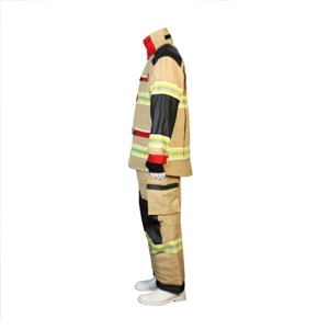 Pbo dark 4 layer firefighter suit side